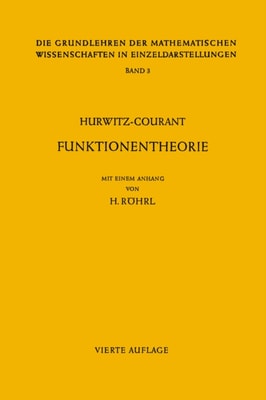Vorlesungen über allgemeine Funktionentheorie und elliptische Funktionen