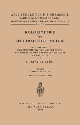 Kolorimetrie und Spektralphotometrie