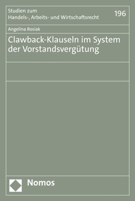 Clawback-Klauseln im System der Vorstandsvergütung