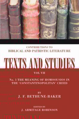 Meaning of Homoousios in the 'Constantinopolitan' Creed