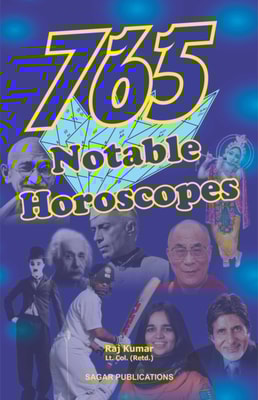 765 Notable Horoscopes : This astrology book has been originally published by the prestigious Sagar Publications with  Lt. Col. (Retd.) Raj Kumar  as its author.