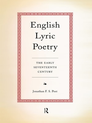 English Lyric Poetry