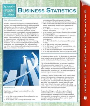 Business Statistics (Speedy Study Guides)
