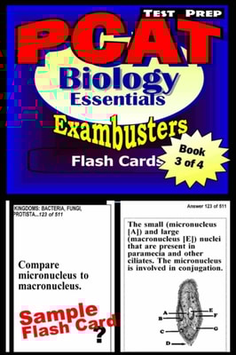PCAT Test Prep Biology Review--Exambusters Flash Cards--Workbook 3 of 4