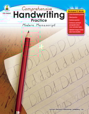 Comprehensive Handwriting Practice: Modern Manuscript, Grades K - 1