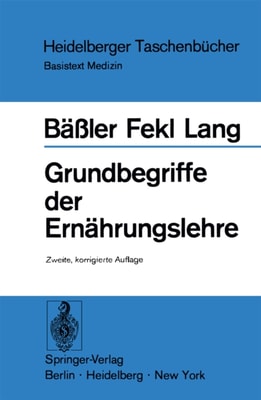 Grundbegriffe der Ernährungslehre