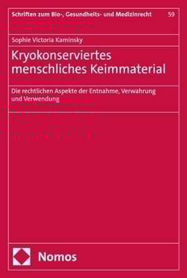 Kryokonserviertes menschliches Keimmaterial