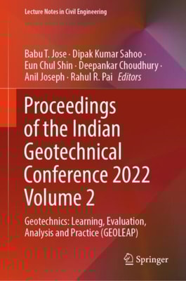Proceedings of the Indian Geotechnical Conference 2022 Volume 2