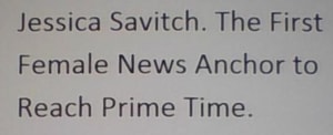 Jessica Savitch. The  First Female News Anchor To Reach Prime Time.