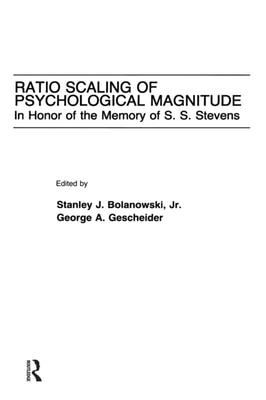 Ratio Scaling of Psychological Magnitude