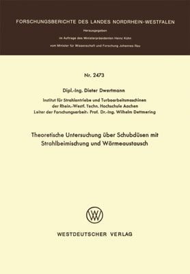 Theoretische Untersuchung über Schubdüsen mit Strahlbeimischung und Wärmeaustausch