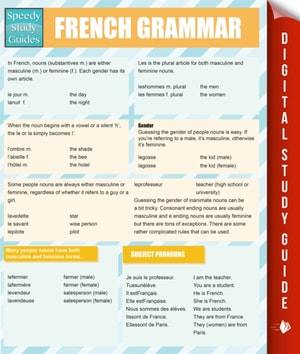 French Grammar (Speedy Study Guides)