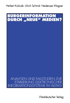 Bürgerinformation durch „neue“ Medien?