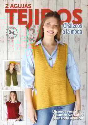 2 Agujas Tejidos Chalecos a la moda