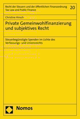 Private Gemeinwohlfinanzierung und subjektives Recht