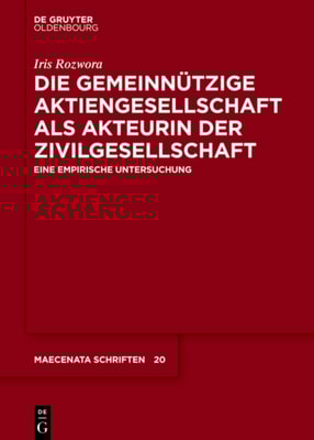 Die gemeinnützige Aktiengesellschaft als Akteurin der Zivilgesellschaft