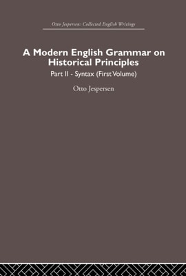 Modern English Grammar on Historical Principles
