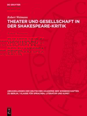 Theater und Gesellschaft in der Shakespeare-Kritik