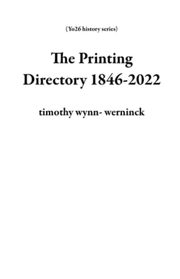 Printing Directory 1846-2022