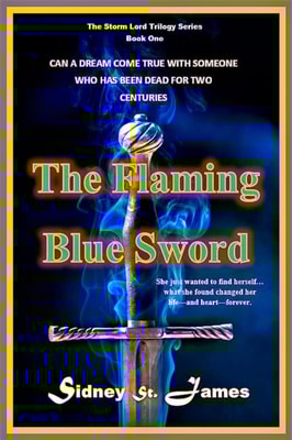 Flaming Blue Sword