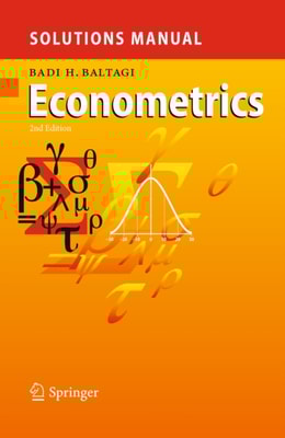 Solutions Manual for Econometrics