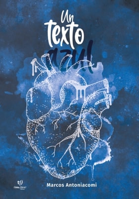 Un texto azul