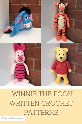 Winnie the Pooh - Written Crochet Patterns