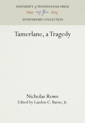 Tamerlane, a Tragedy