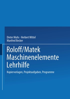 Roloff/Matek Maschinenelemente Lehrhilfe