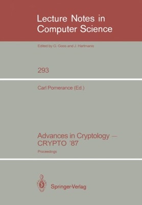 Advances in Cryptology - CRYPTO '87