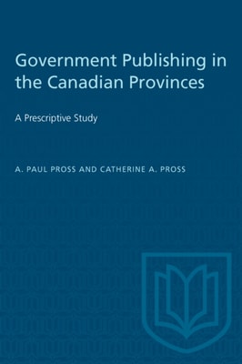 Government Publishing in the Canadian Provinces