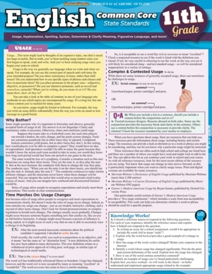 Ccss: Language Arts 9Th & 10Th Grade