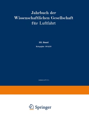 Jahrbuch der Wissenschaftlichen Gesellschaft für Luftfahrt