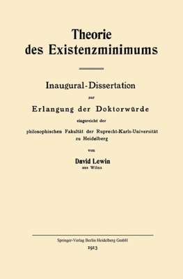 Theorie des Existenzminimums