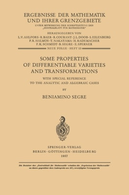 Some Properties of Differentiable Varieties and Transformations