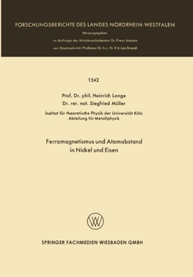 Ferromagnetismus und Atomabstand in Nickel und Eisen