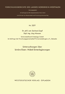 Untersuchungen über binäre Eisen-Nickel-Sinterlegierungen