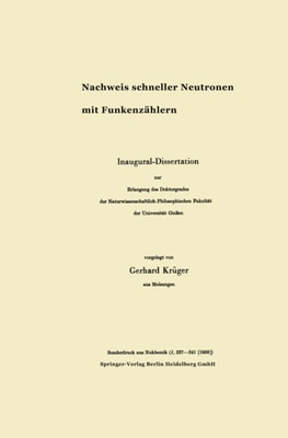 Nachweis schneller Neutronen mit Funkenzählern