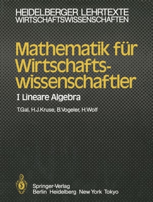 Mathematik für Wirtschaftswissenschaftler
