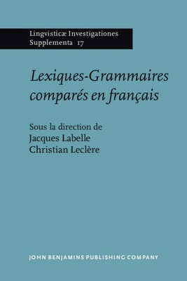 Lexiques-Grammaires compar&#233;s en fran&#231;ais