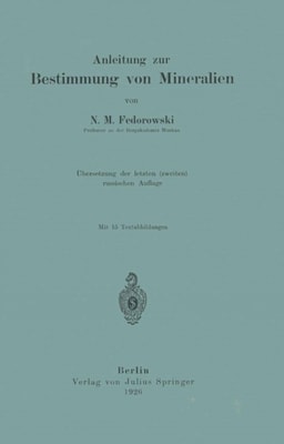 Anleitung zur Bestimmung von Mineralien