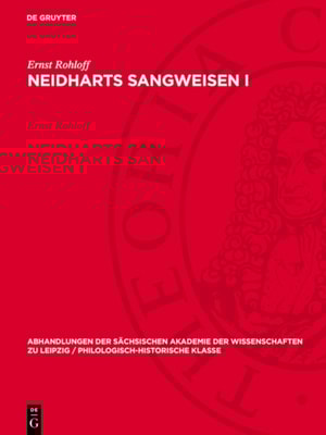 Neidharts Sangweisen I