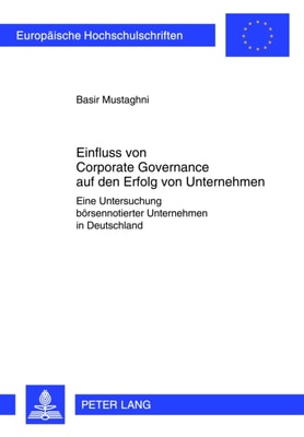 Einfluss von Corporate Governance auf den Erfolg von Unternehmen