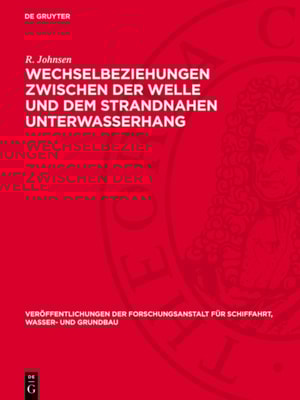 Wechselbeziehungen zwischen der Welle und dem strandnahen Unterwasserhang