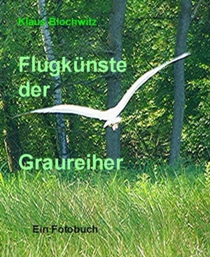 Flugkunste der Graureiher