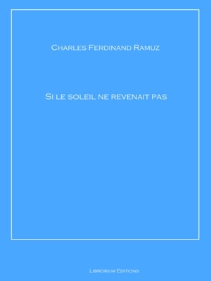 Si le soleil ne revenait pas