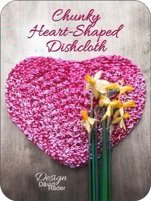 Chunky Heart-Shaped Knitted Washcloth | Knitting Instructions