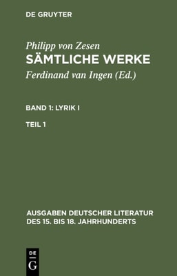 Lyrik I. Erster Teil