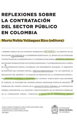 Reflexiones sobre la contratacion del sector publico en Colombia