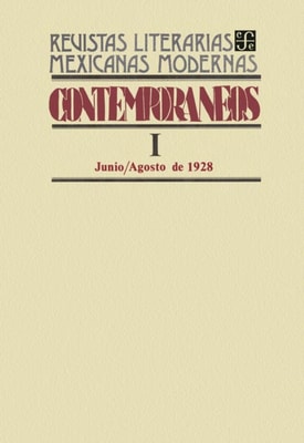 Contemporaneos I, junio-agosto de 1928